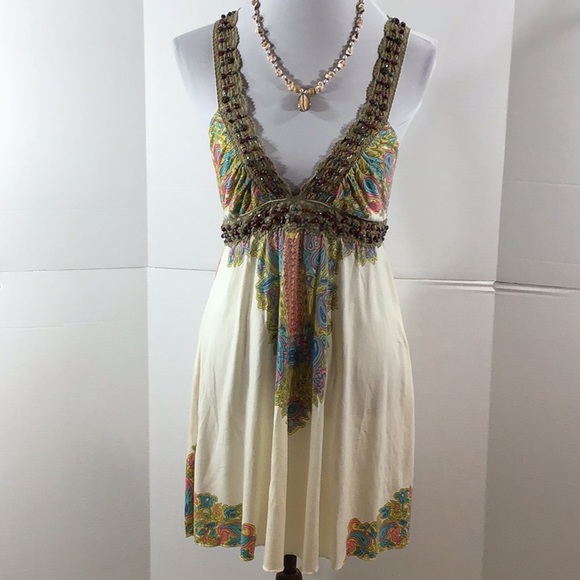Free People Dresses & Skirts - Free People beaded boho mini dress or tunic